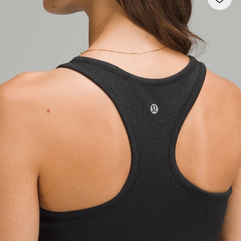 Lululemon Black Ribbed Racerback Crop Tank Top - Women - Picture 7 of 9